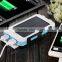 2016 Trending Products 10000mAh Lithium Polymer Battery IP67 Waterproof Solar Power Bank With Flashlight Compass for Outdoor