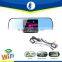 best selling wirless wifi car dvr rearview rear view mirror with backup camera