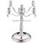 Candelabra Candle Holder Table Decor Centerpiece five Candle Candelabra Silver Plated metal Candle supports