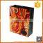Promotional insulated paper red wine bottle carrying bag