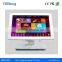 1920x1080 resolution 21.5inch IR touch screen lcd monitor with White plastic casing