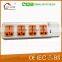 Best Price 4 Gang Extension Socket With Double USB And LED Light With CE SASO IEC Certificate