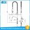 2016 China factory deck mounted dual handle stainless steel 304 kitchen sink pre rinse faucet