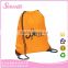 Coulorful customized polyester drawstring bag / shoes bag /backpack for sports