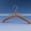 Ladies Narrow Shoulder Non Slip Pink Clothes Hangers Plastic Flocking
