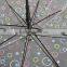 23''x8k unique design straight auto open pvc transparent umbrella