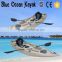 pure yellow style Single Fishing Kayak/Canoe /Boatwith Motor bracket