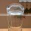 Round shaped glass candle holder candle jar