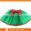 Colorful tutu skirt with bowknot for kids fashion cheap lovely baby girls dancing ballet fashion tutu skirt for girls