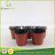plastic garden flower pot round shape