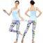 custom sublimation print leggings polyester elastane leggings bodybuilding shorts sublimation sportswear fitness apparel