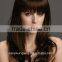 Dark brown ladies hair wigs, fashion synthetic hair styling