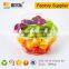 Disposable plastic PET fruit salad packaging container