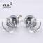 Art Deco Zinc Alloy Interior Bedroom Crystal Glass Door Knob