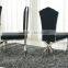 durable and noble single seat black stainless steel chair