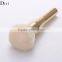 Stylish single face foundation brush Shiny silver handle