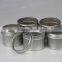 Empty aluminum round tin with customized size and logo
