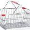 Durable Supermarket metal mesh Shopping Basket