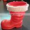 OEM Blow Molding Christmas Decoration Christmas Winter Boot gift boot christmas holiday boot decoration