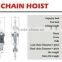 100T Chain Hoist Chain Block With Easy Operation