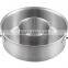 Two Handle Stainless Steel Child-Mother Relation Pot Without Lid