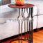 RH-4735 Gramercy Metal Sofa Side Table Wood Top Round Table