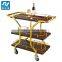 hotel wooden tea serving carts trolley