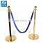 Velvet rope stanchions post used for outdoor