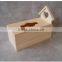 natural color pine wood tissue box