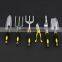 Heavy Duty Aluminum Alloy with Ergonomic Handles 7 pieces Garden Tools Set include 6 tools