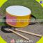 wholesale simple style wooden toy double drums funny wooden toy double drums for toddlers W07J004