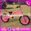 2017 Best design original work pink balance wooden kids bikes for sale W16C179