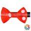 Plain Red Hair Bows With White Dots 4.5*2.5cm Baby Girls Hair Clips Stylish Bow Hair Clip
