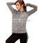 Brazilian Gym Wear Clothing Wholesale Zip Front Grey Hooded Jacket Side Pockets Sports Running Women Gym Wear 2017