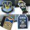 Sew on badge type embroidered badges for clothing uniform