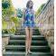 Fast delivery Comfortable custom hot selling fancy colorful three-piece swimsuit for girl