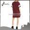Fahionable women normal dress Short sleeve dress casual dress