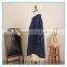 Fashion Women Vintage Linen Cotton Long Sleeve Demin Dress Shirt