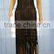 high quality popular ladies black long tassel fashion evening party dress