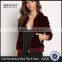 MGOO Imported Latest New Design Cheap Price Zip Up Corduroy Bomber Jackets or Women Zip Up Long Sleeves