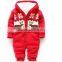 Nordic Design Reindeer Jacquard Baby Knitted Hooded Jumper
