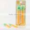2017 2pcs/set baby care new arrivals newborn silicone baby practice spoon baby feeding spoon