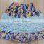 Girls Colorful Knit Bun Beanie Ponytail Hat
