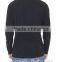 Front&Sleeve Print Long Sleeve Black Tee for Man