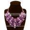 Western style luxury fashion necklace candy color flower jewellery