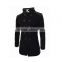 Hot sale long sleeve woolen black navy and gary warm 4 size for choice coat of wool