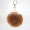 Myfur 2016 Newest Product Attrctive Winter Soft Fur Pompoms/Fox Fur Key Chains