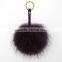 Myfur Popular Top Quality Fur Ball Keychain Wholesale Fluffy Raccoon Fur Pom Pom