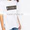 New Collection Simple Design Print Letter Fashion T-shirt for Lady