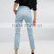 2017 new style fashion girls High Waist Slim Jeans wholesale women ladies skinny denim jeans extreme rip xxx photos